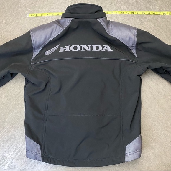 Honda Padded Riding Jacket Size Small Black Grey - Picture 5 of 14